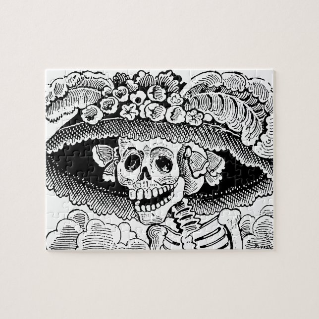 Calavera Garbancera (Catrina) durch José Posada Puzzle (Horizontal)