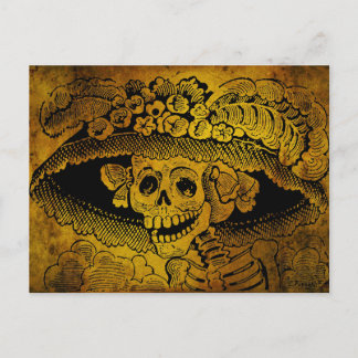 Calavera Garbancera von José Guadalupe Posada Postkarte