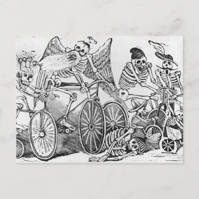 Calavera im 20. Jahrhundert Postkarte (Vorderseite)