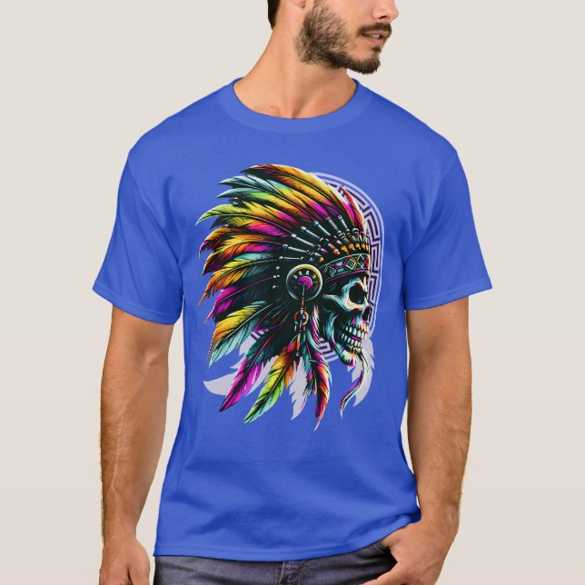 Calavera Indio Nativo T-Shirt (Vorderseite)