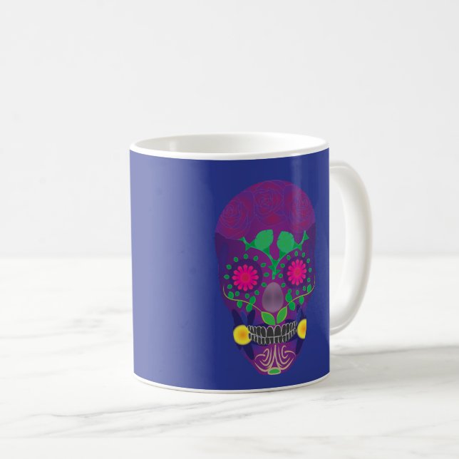 Calavera Kaffeetasse (VorderseiteRechts)