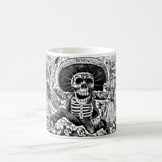 Calavera Oaxaqueña durch José Guadalupe Posada Tasse (Mittel)