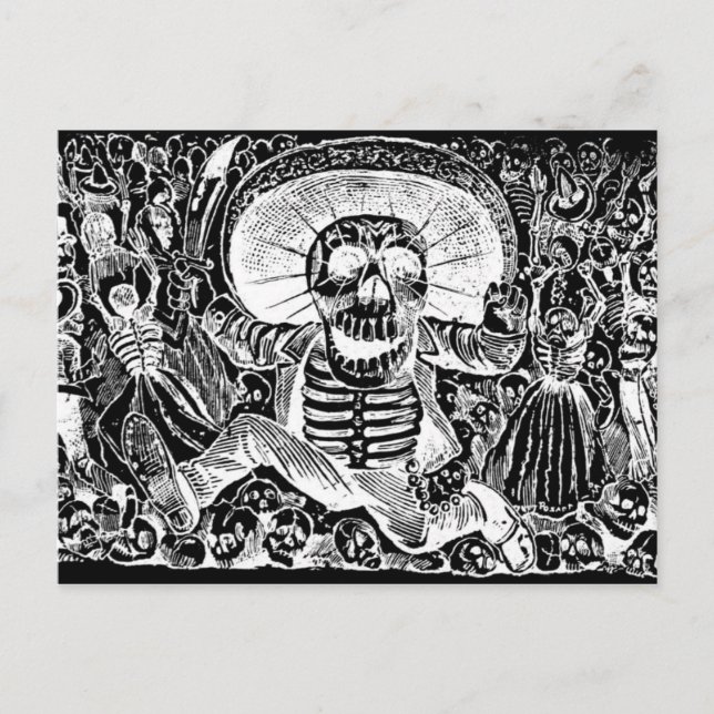 Calavera Oaxaquena Postcard Postkarte (Vorderseite)