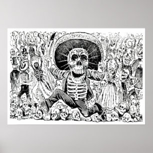Calavera Oaxaqueña von José Guadalupe Posada 1903 Poster