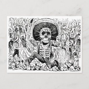 Calavera Oaxaqueña von José Guadalupe Posada 1903 Postkarte