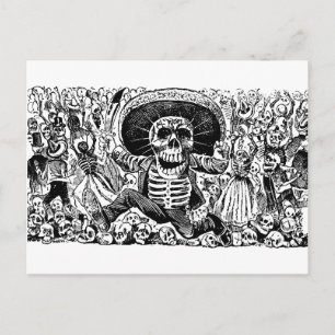Calavera Oaxaqueña von José Guadalupe Posada Postkarte