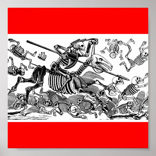 "Calavera of Don Quixote" um den Beginn des 19. Ja Poster (Vorne)