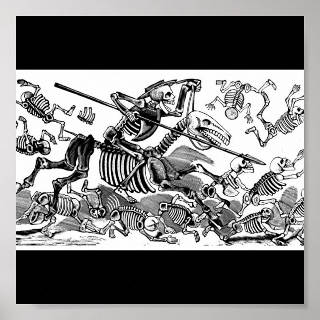 "Calavera of Don Quixote" um den Beginn des 19. Ja Poster (Vorne)