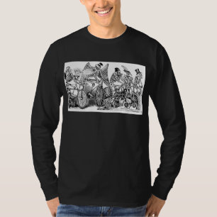 Calavera Radfahrer circa spätem 1800's Mexiko T-Shirt