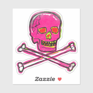 Calavera Skull Dia de los Muertos NFT Art Aufkleber