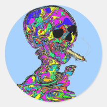 Calavera Skull Rauchen Zigarette