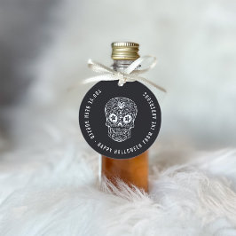 Calavera Skull Sie wurden zu Halloween gebootet Geschenkanhänger