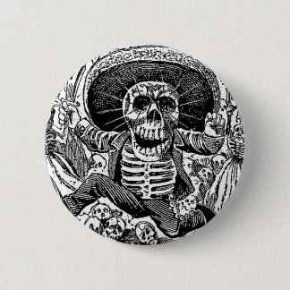 Calavera Tag der Toten Button