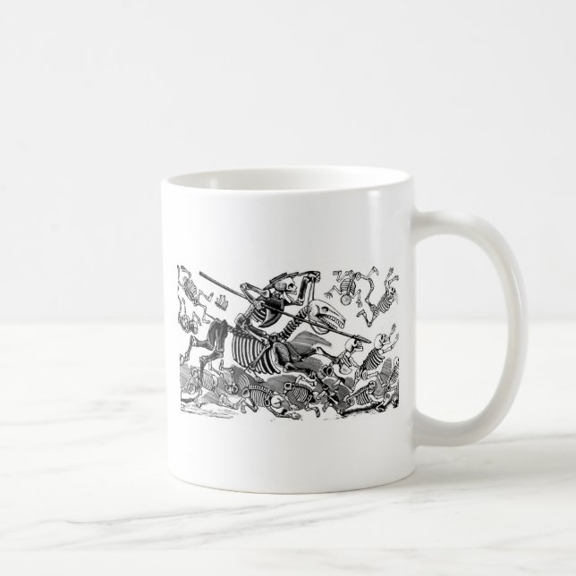 "Calavera von Don Quichote" circa frühem 1900's Kaffeetasse (Rechts)