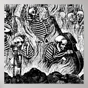 Calavera von Künstler und Handwerker C. 1900s Poster