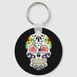 Calavera - Zuckerschädel-Fahrrad Schlüsselanhänger
