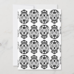 Calavera-Zuckerschädel Süßigkeiten_floral mexikani Einladung