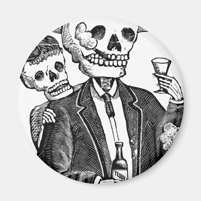 Calaveras aus Guadalajara, Mexiko Magnet (Vorne)