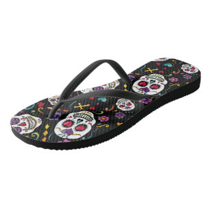 Calaveras Celebration - schwarz Flip Flops