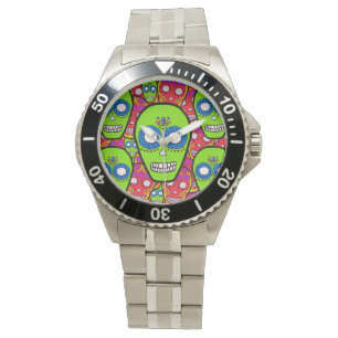 Calaveras Sugar Skulls Armbanduhr