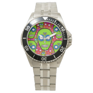 Calaveras Sugar Skulls Armbanduhr