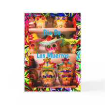 Calaveritas de Azucar, 5" x 7" Grußkarte