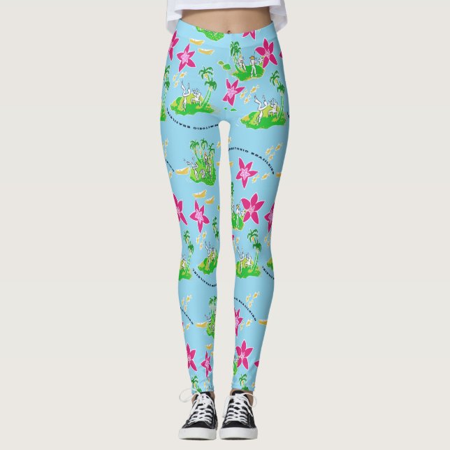 Calça legging com desenho de Capoeira Leggings (Vorderseite)