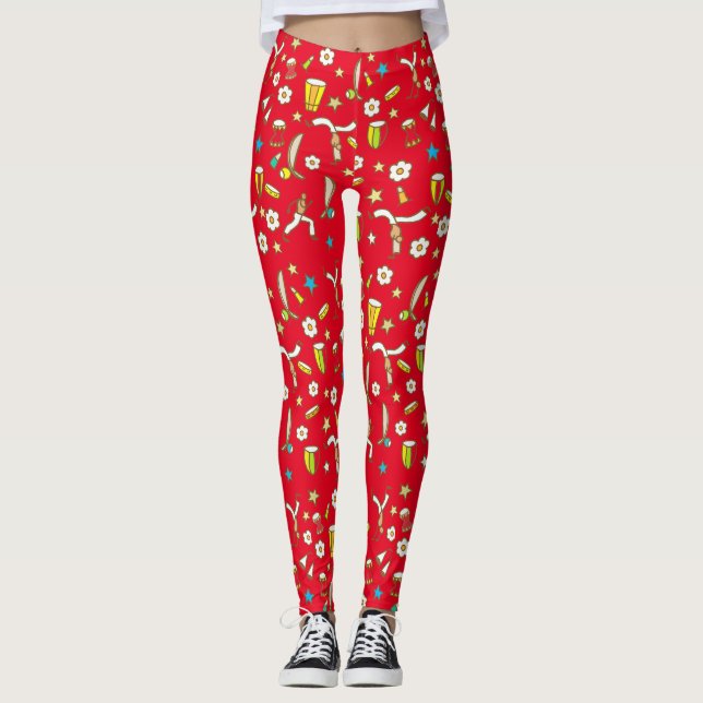 Calça legging com desenho de Capoeira Leggings (Vorderseite)