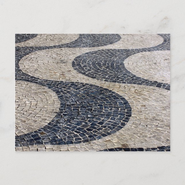 Calçada Portuguesa Postkarte (Vorderseite)