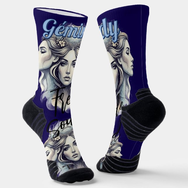 Calcetines Lady Géminis – Toque divertido Socken (Gewinkelt)
