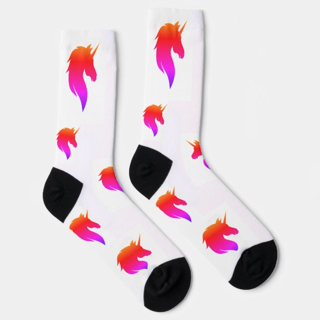 Calcetines premium sostenibles unicornio socken (Rechts)