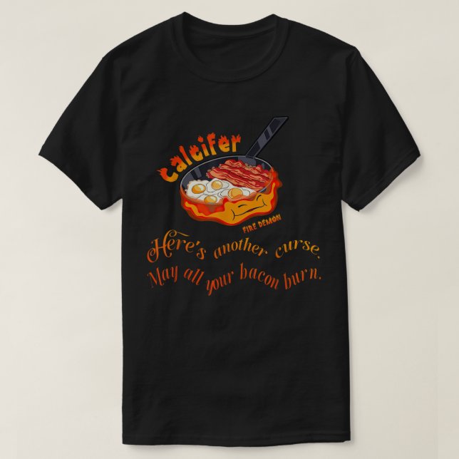 Calcifer kann den Minimalwert für den Dämonenfeuer T-Shirt (Design vorne)