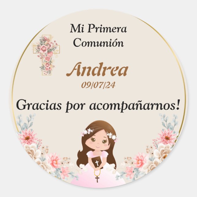 Calcomanía Runder Aufkleber (Vorderseite)