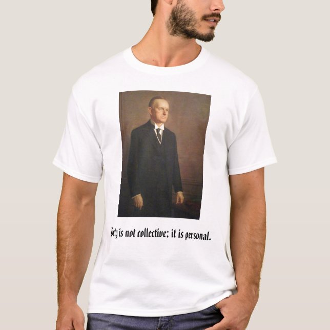calcool, Calvin Coolidge T-Shirt (Vorderseite)