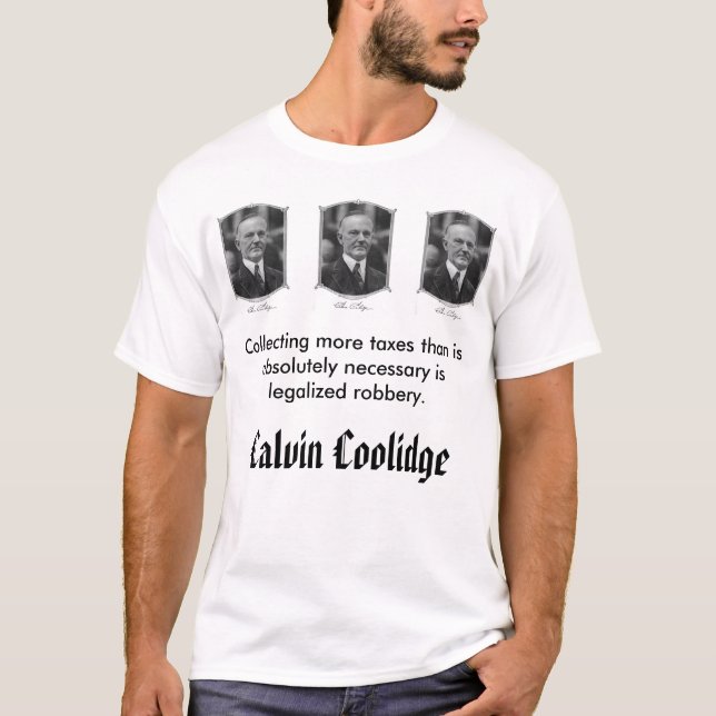 calcool, Calvin Coolidge T-Shirt (Vorderseite)