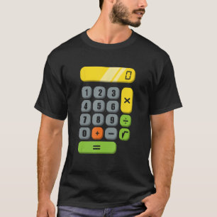 Calculator Costume Halloween Easy Cosplay Mathe Ge T-Shirt