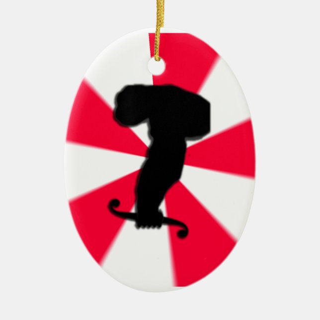 Calculus Ape Keramik Ornament (Vorne)