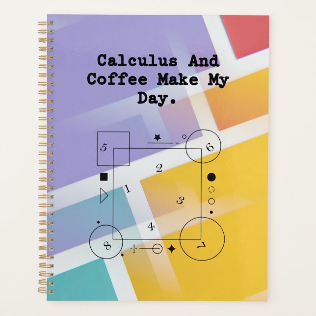 Calculus & Coffee Lover| Math Teacher Daily Ritual Planer (Vorderseite)