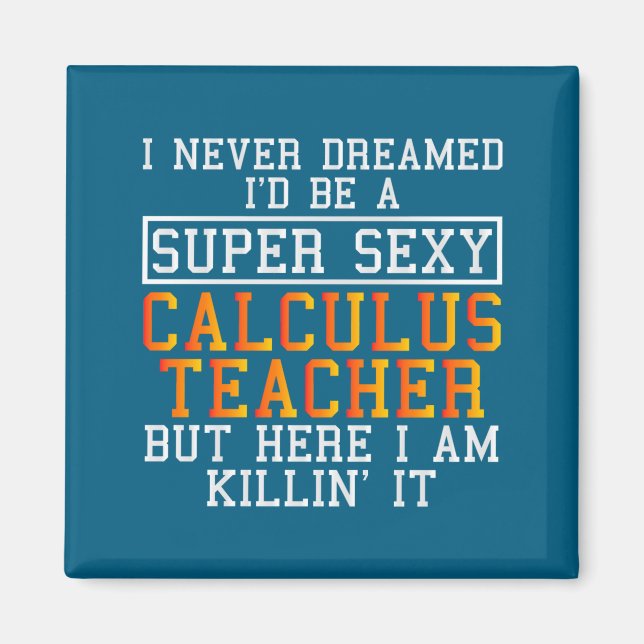 Calculus Teacher Funny Math Professor  Magnet (Vorne)