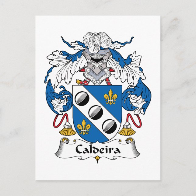 Caldeira-Familienwappen Postkarte (Vorderseite)