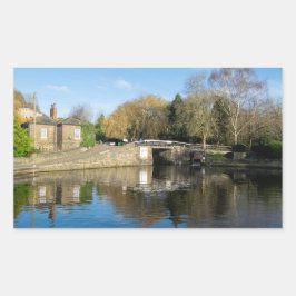 Calder and Hebble Navigation: Salterhebble Locks Rechteckiger Aufkleber