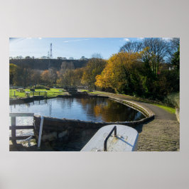 Calder und Hebble Navigation: Salterhebble-Schleus Poster