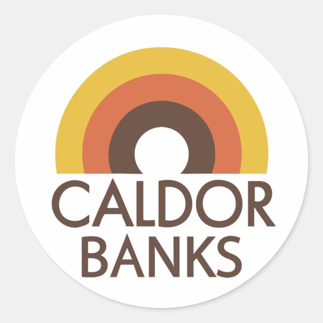 Caldor Banks Runder Aufkleber (Vorderseite)