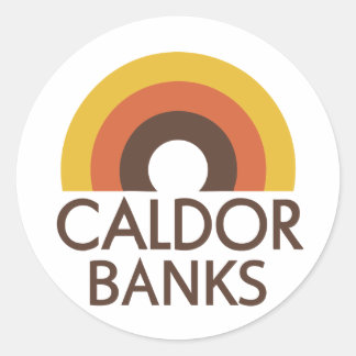 Caldor Banks Runder Aufkleber