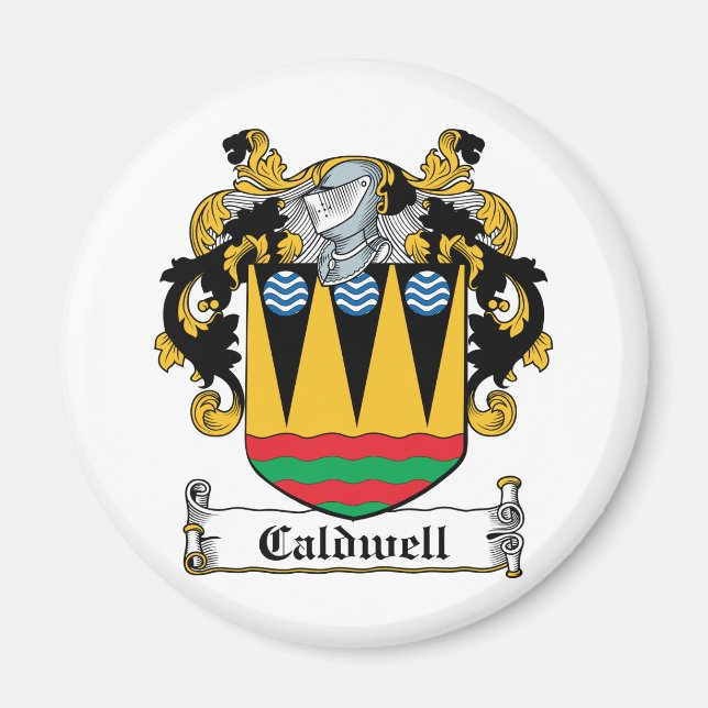 Caldwell Familienwappen Magnet (Vorne)