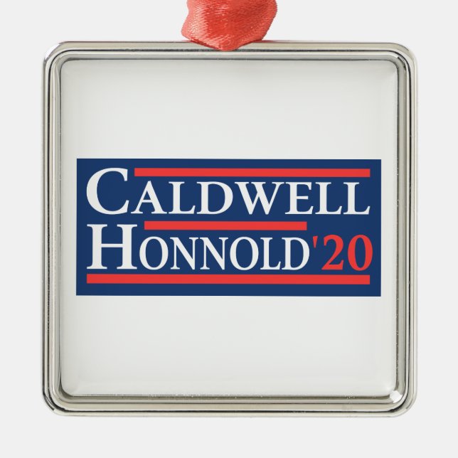 Caldwell Honnold 2020 Ornament Aus Metall (Vorne)