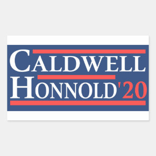 Caldwell Honnold 2020 Rechteckiger Aufkleber