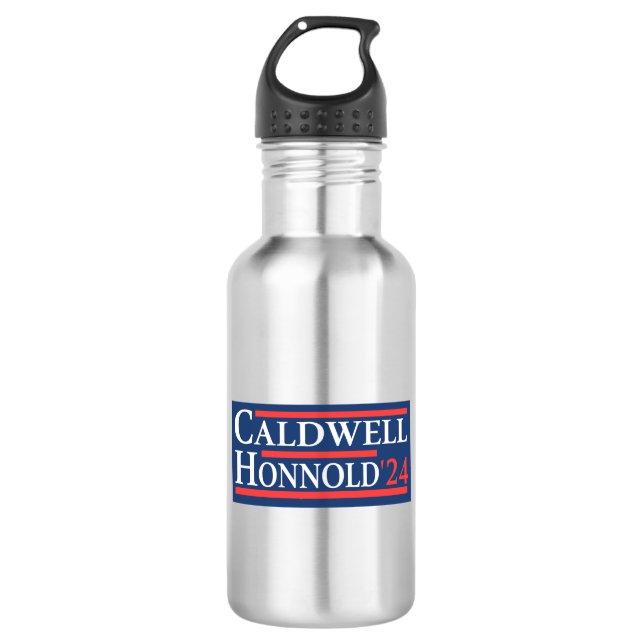 Caldwell Honnold 2024 Edelstahlflasche (Vorderseite)