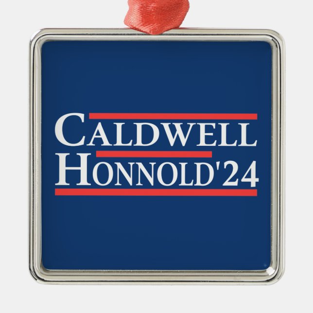 Caldwell Honnold 2024 Ornament Aus Metall (Vorne)