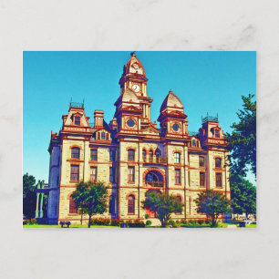 Caldwell Landkreis Courthouse, Lockhart, TX. Postkarte